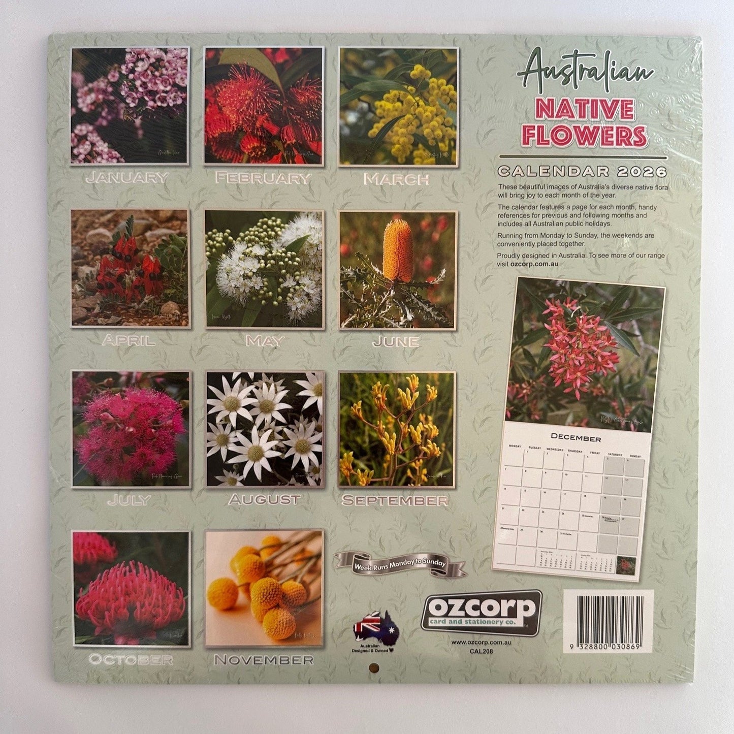 2026 MINI Native Flowers Calendar