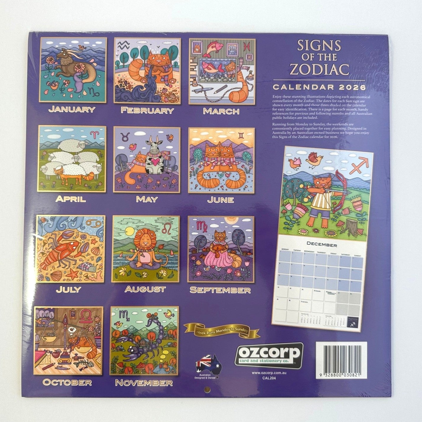 2026 Zodiac Calendar