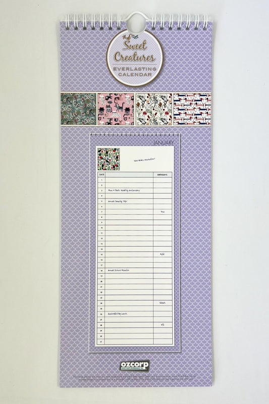 Everlasting Calendar - Sweet Creatures
