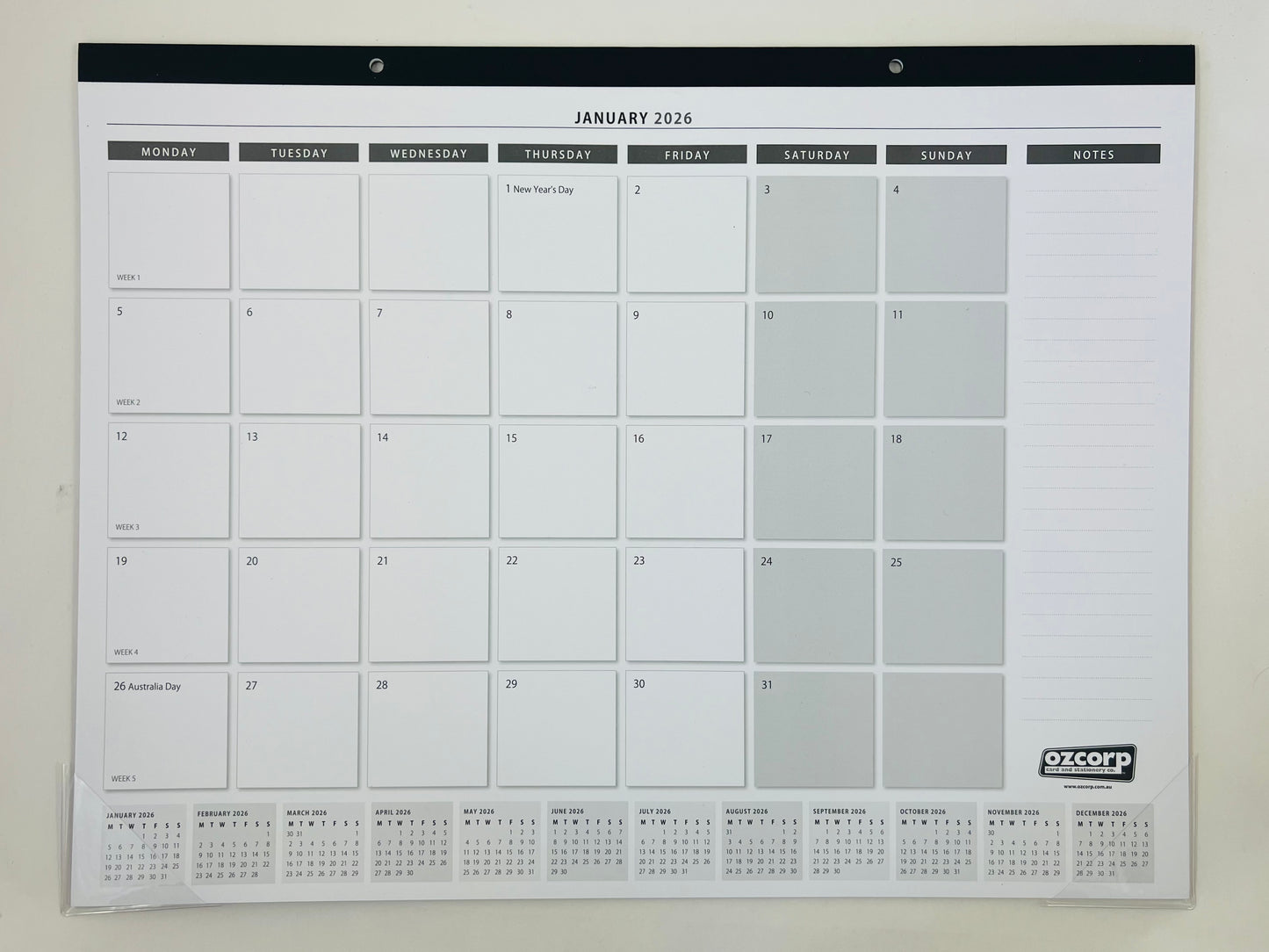 Desk Planner Pad 2026