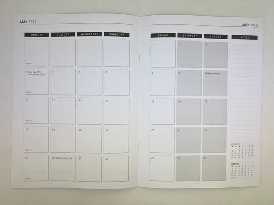 2026 Monthly Planner - Indigo